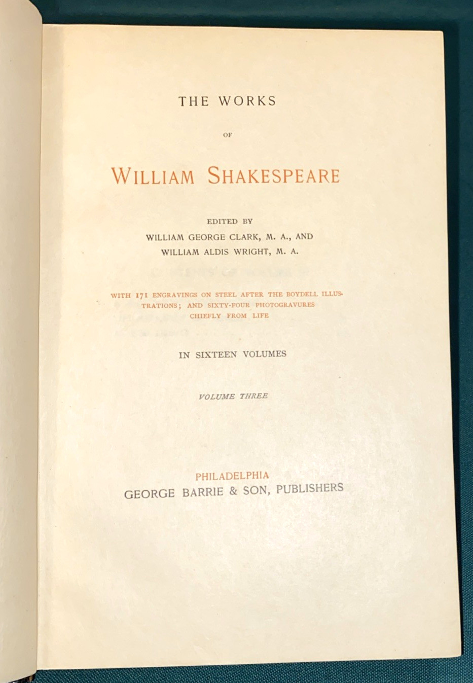 WORKS OF SHAKESPEARE v.3 & v..4 ~ (2) Antique Numbered Japanese Vellum Hardbacks
