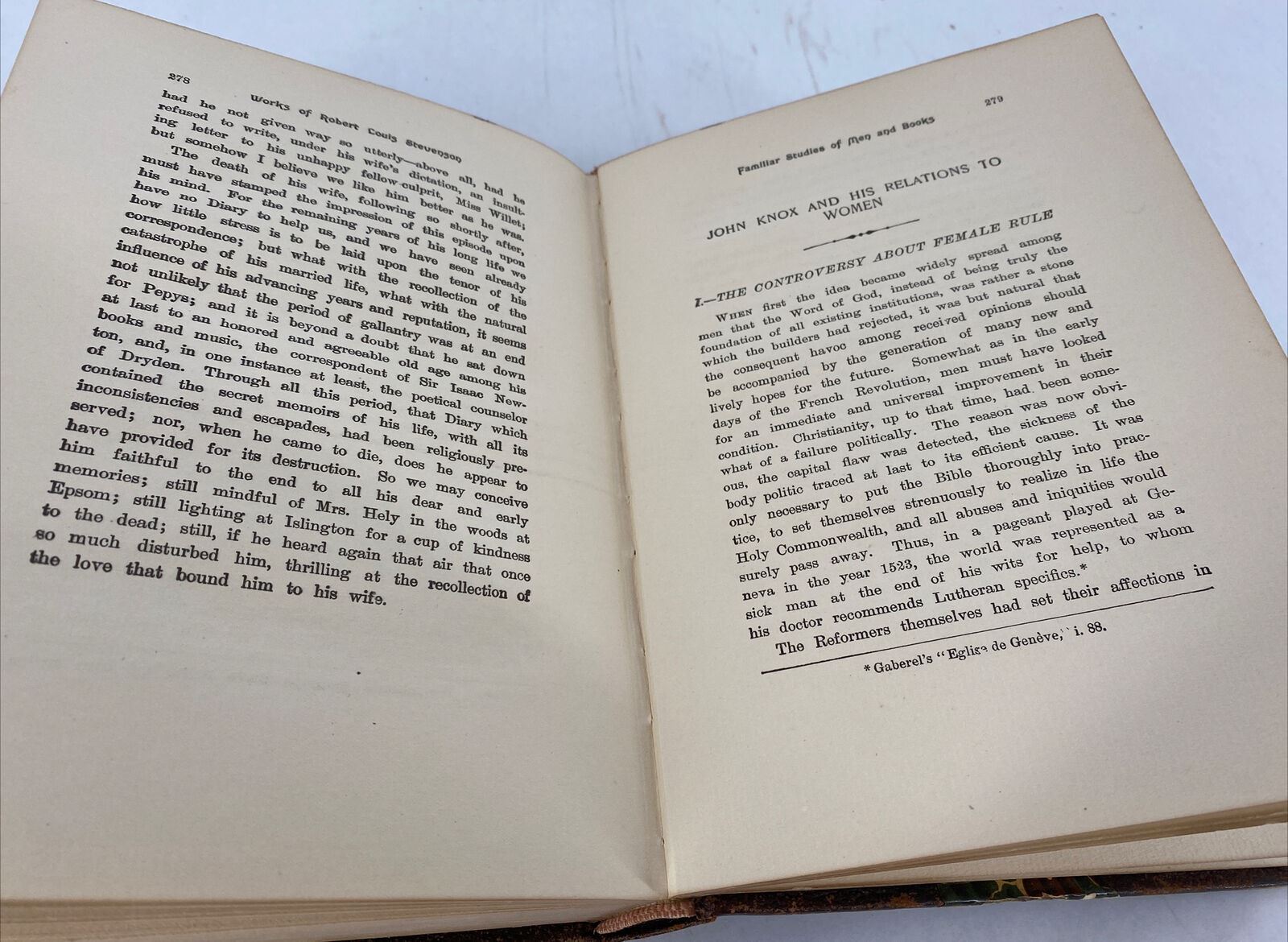 Robert Louis Stevenson Familiar Studies of Men and Books New York London Co op
