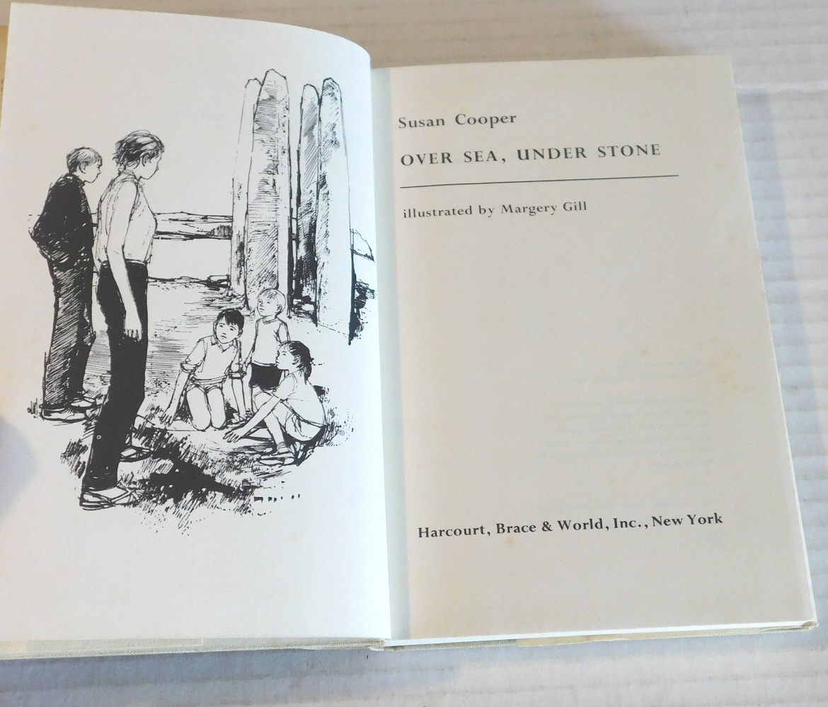 OVER SEA, UNDER STONE by SUSAN COOPER, Illus. MARGERY GILL – 1965 Fantasy