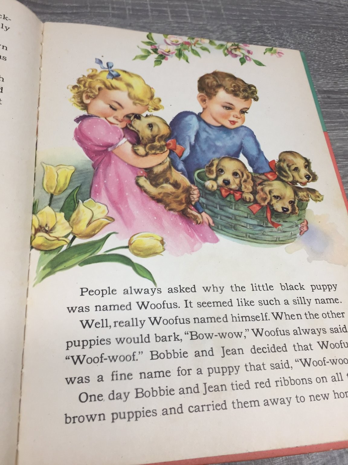 WOOFUS The Woolly Dog Jane Curry 1944 Whitman Illustrated Children’s Poodle