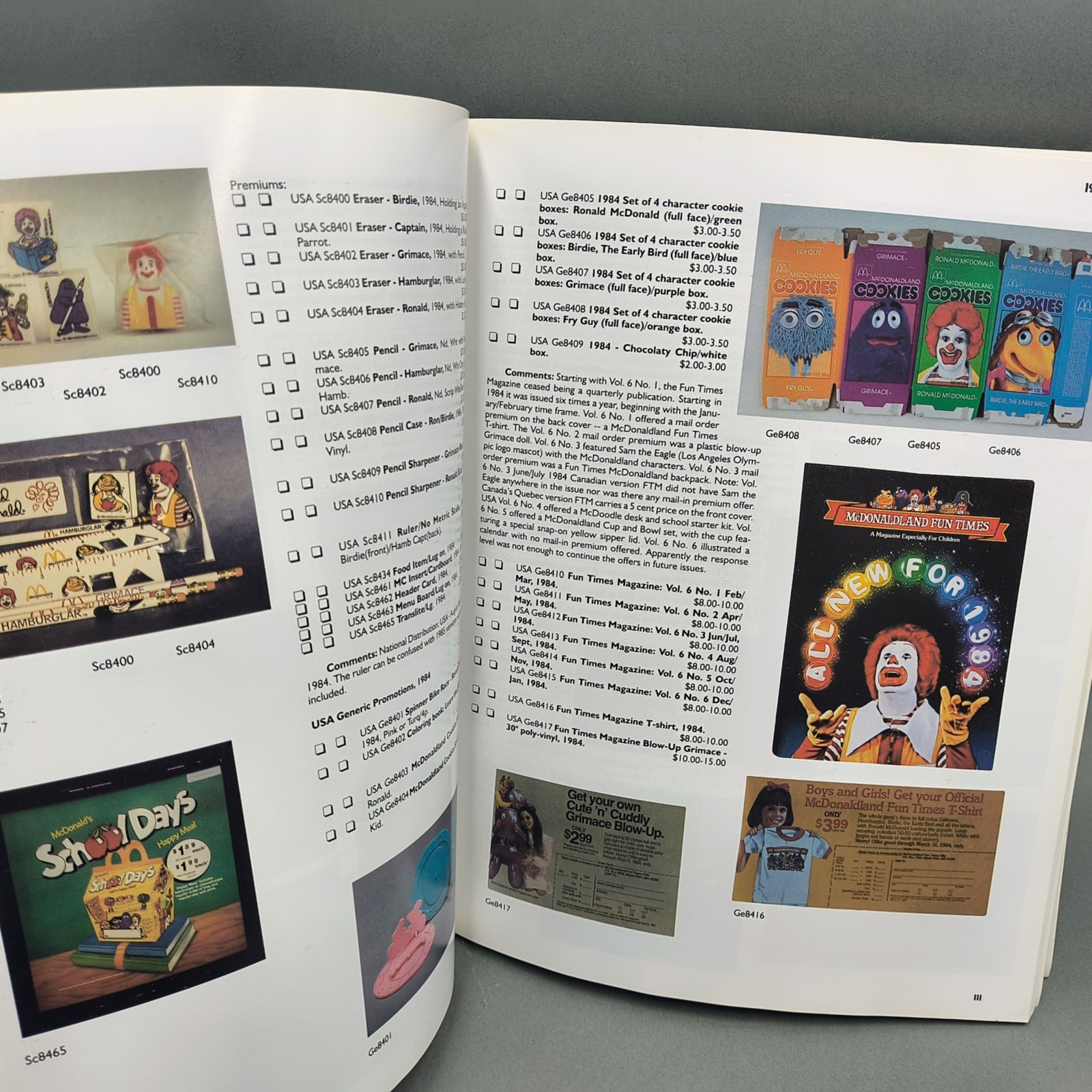 McDonalds Happy Meal Toys From the Eighties 80s Collector Book with Price Guide