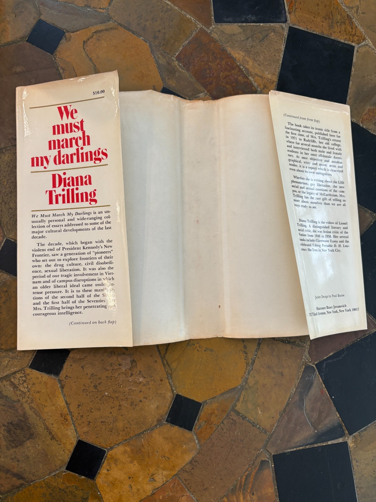 Diana Trilling WE MUST MARCH MY DARLINGS – Signed & Inscribed 1st. Edition