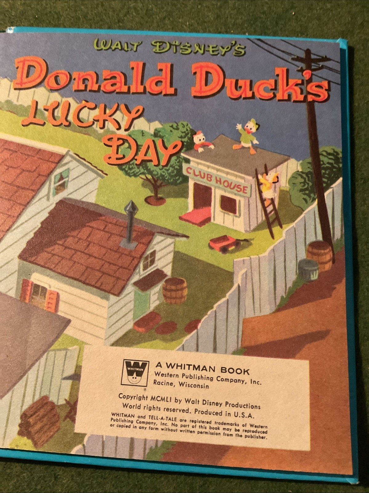 Tell-A-Tale Whitman Publishing Lot of 2. HC. VG Walt Disney’s Donald Duck Etc