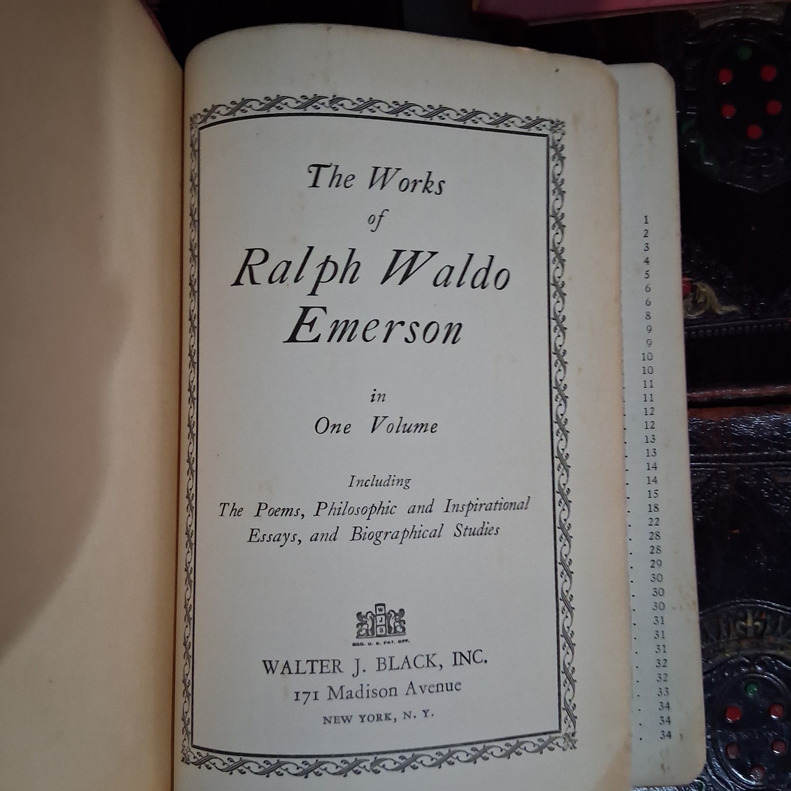 LOT OF 9 Collected Works of Edgar Allan Ralph Waldo 1926 Walter J Black & More