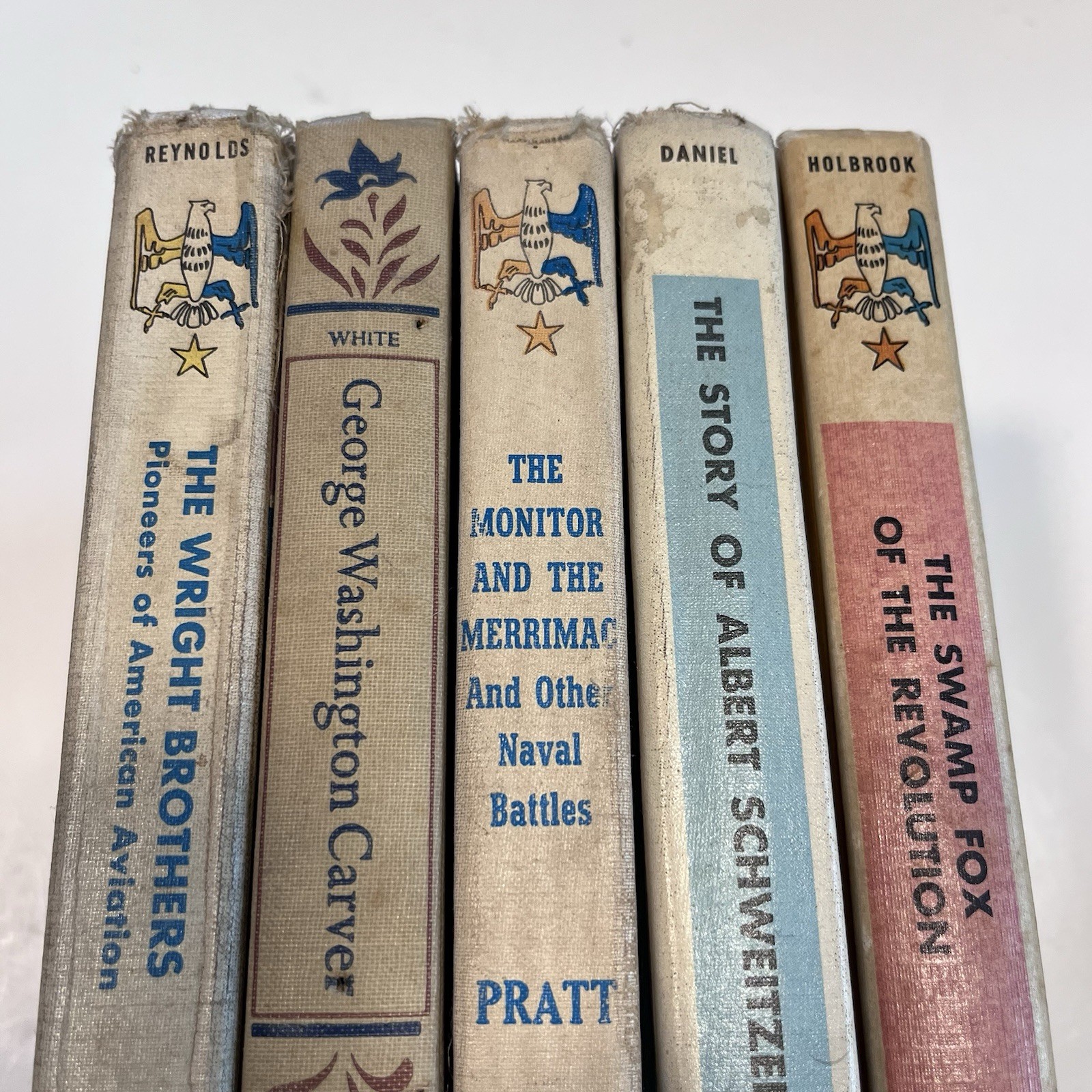 Vintage Landmark Books Lot of 5 Random House 1950s History Set Children’s Read
