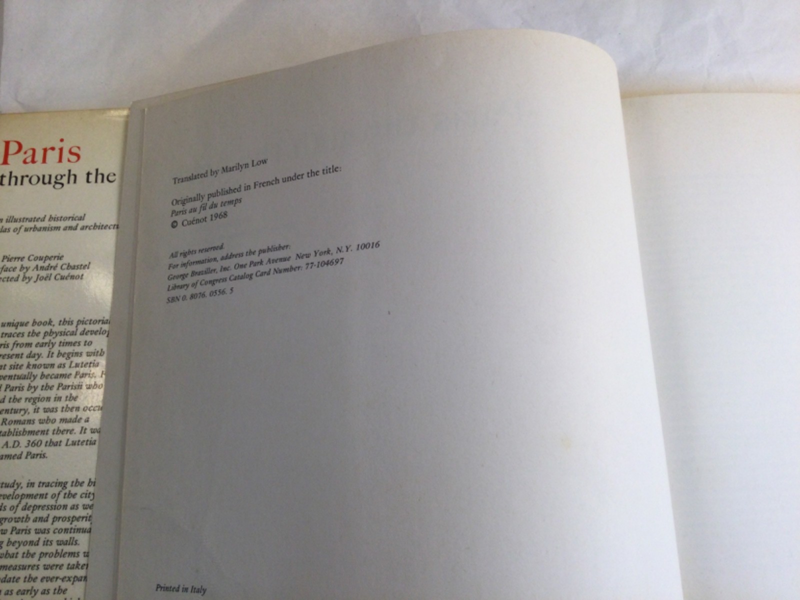 Paris through out the ages, Couperie, 1968, HCDJ.