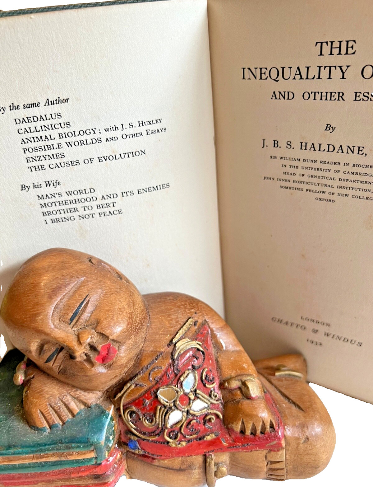 1932 Edition J.B.S. Haldane – The Inequality of Man Chatto & Windus Rare HC