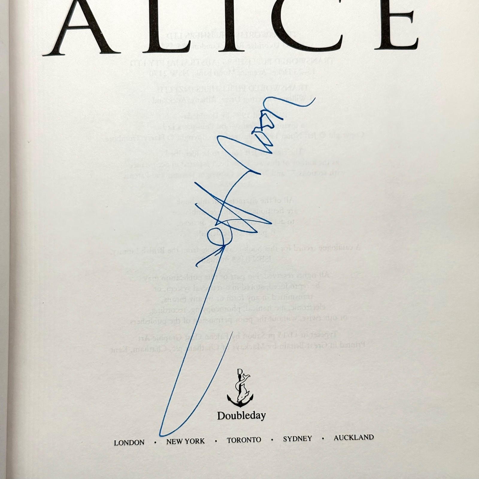 SIGNED – Automated Alice by Jeff Noon – 1st Ed HC 1996 + Proof Copy Lot ARC