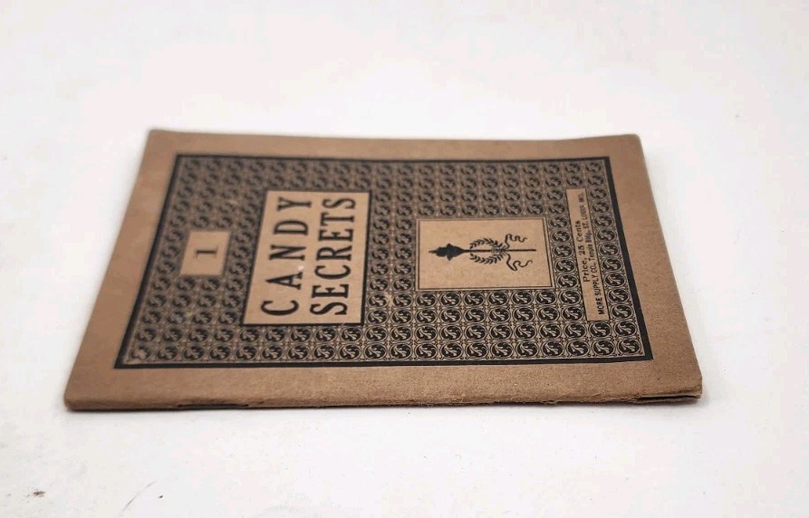 Antique Candy Secrets (1) 1913 More System Co. Paperback 6.5″ Recipe Book