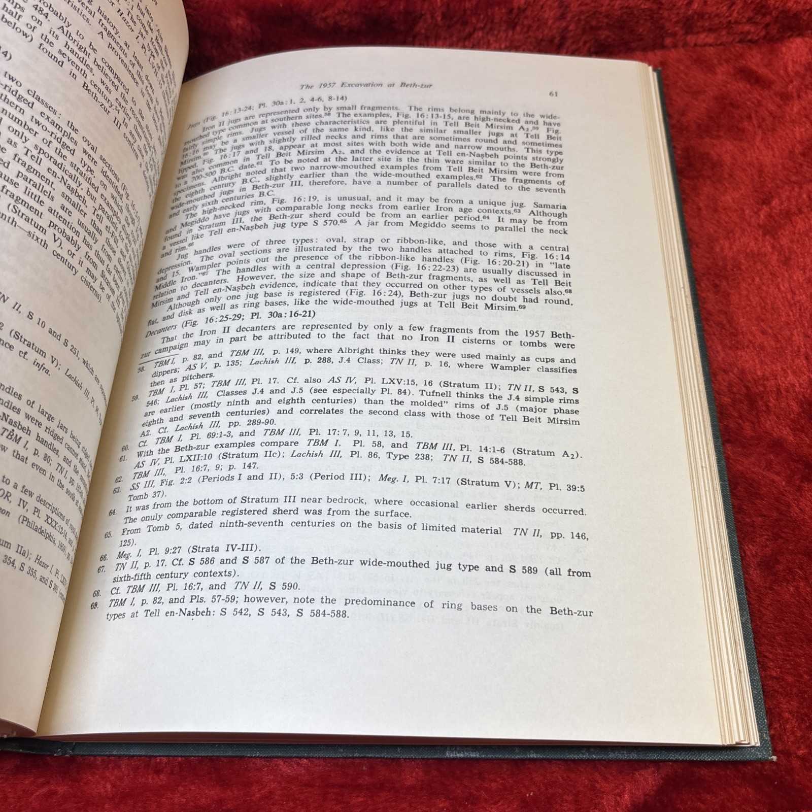 The 1957 Excavation at Beth-Zur Sellers Funk Lapp AASOR Vol 38 Archaeology 1968