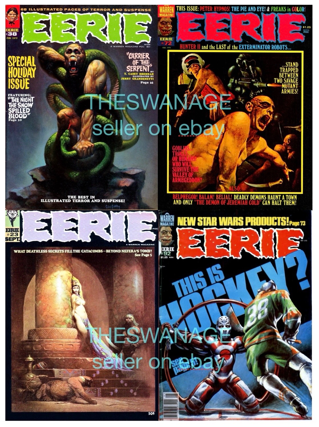CREEPY, EERIE, VAMPIRELLA MAGAZINES FULL RUNS (400+ issues!) + EXTRAS on USB