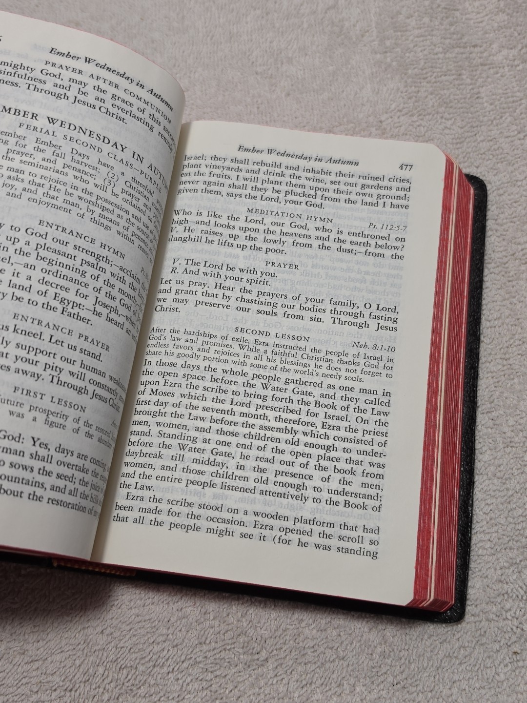 Maryknoll Missal Roman Catholic Book Vintage 1965 Ephemera Black Bonded Leather