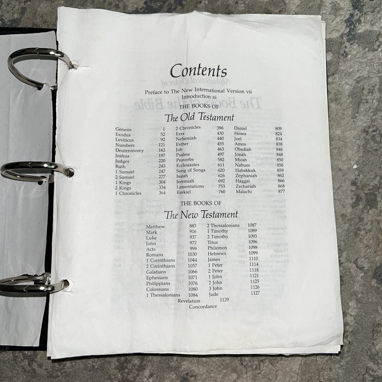 New International Version Bible Cambridge Study Edition Loose Leaf 1984 Wide Mar