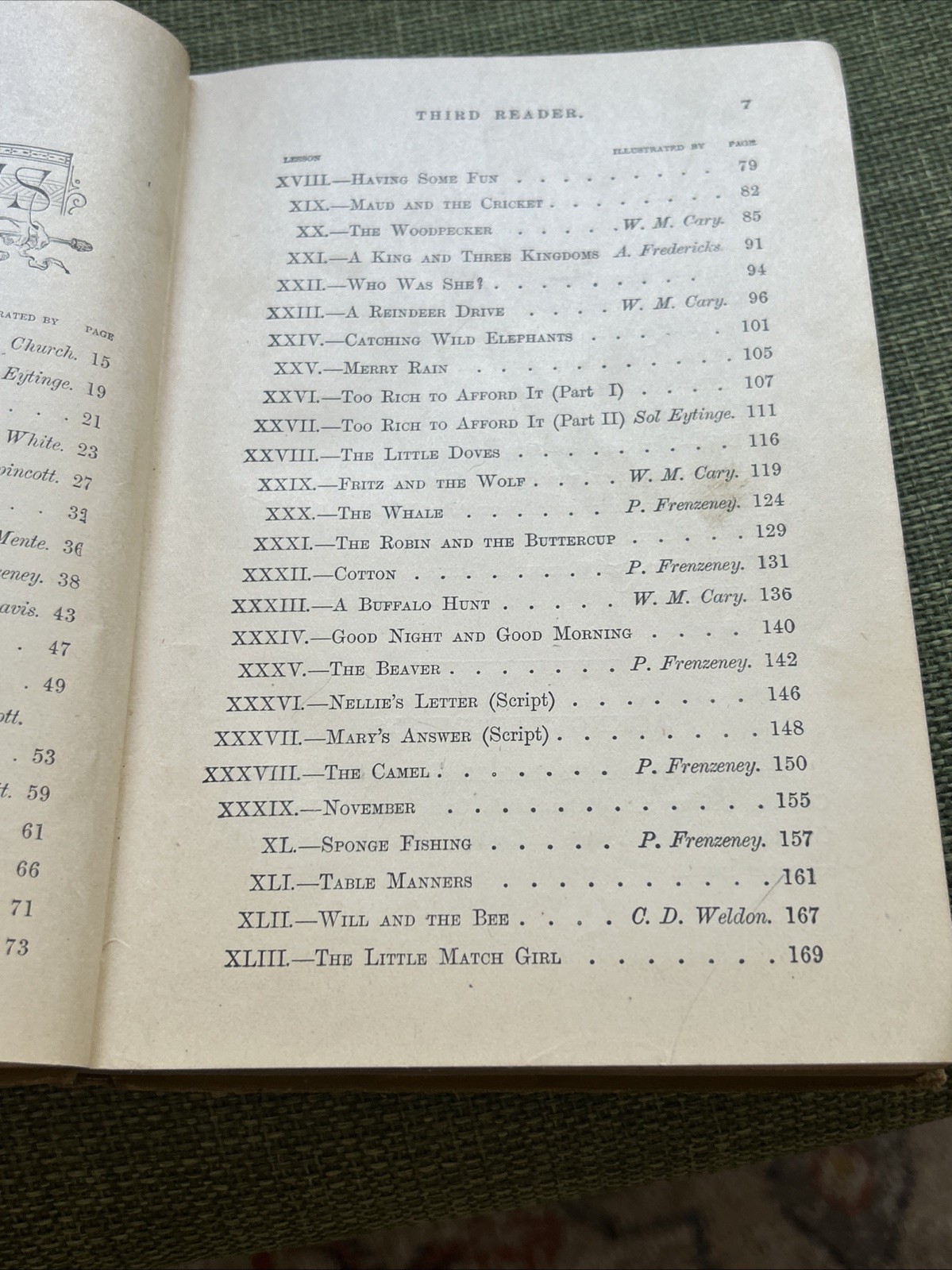 BARNE’S NEW NATIONAL READER – THIRD READER – VINTAGE HARDBACK BOOK!
