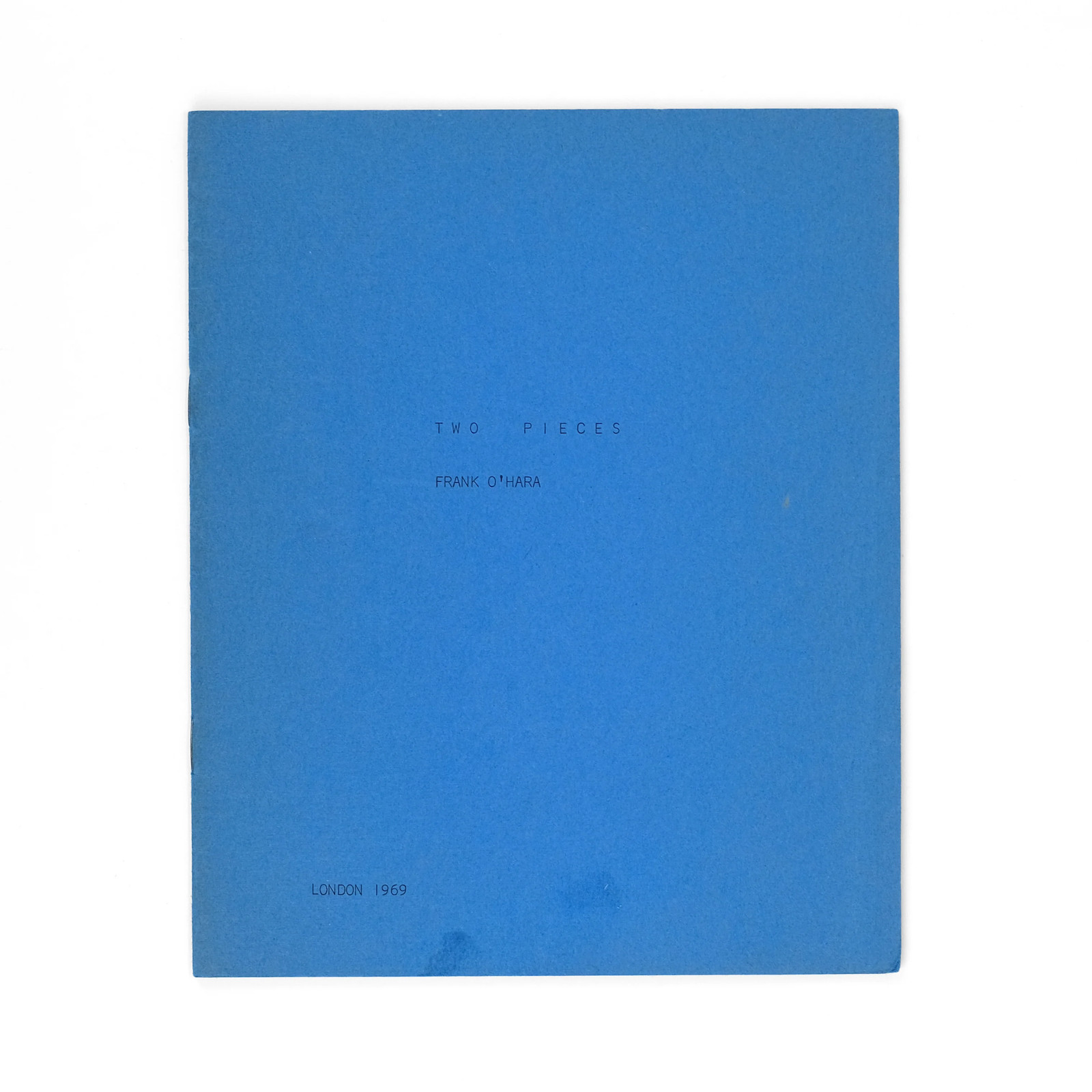 Frank O’Hara / Two Pieces / Long Hair Books 1969 / New York School Poet