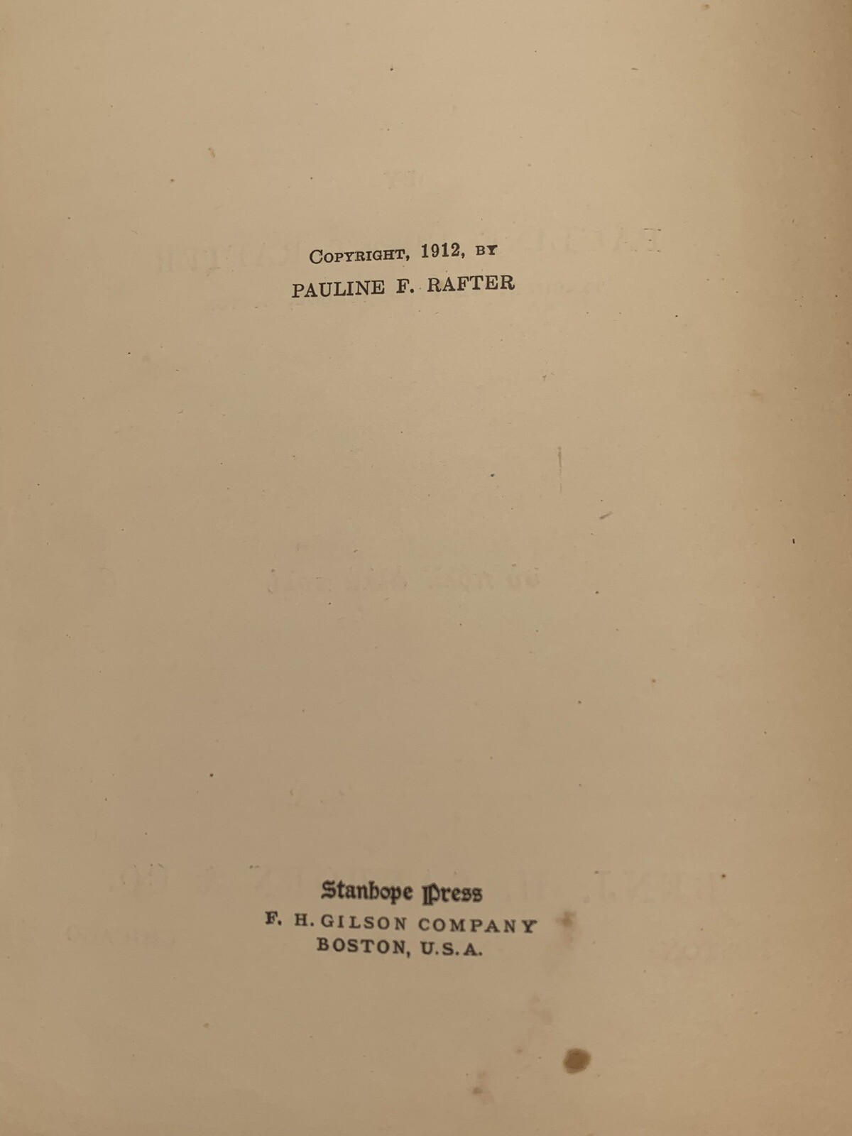 City and Town A Third Reader By Pauline Frost Rafter HC Antique 1912