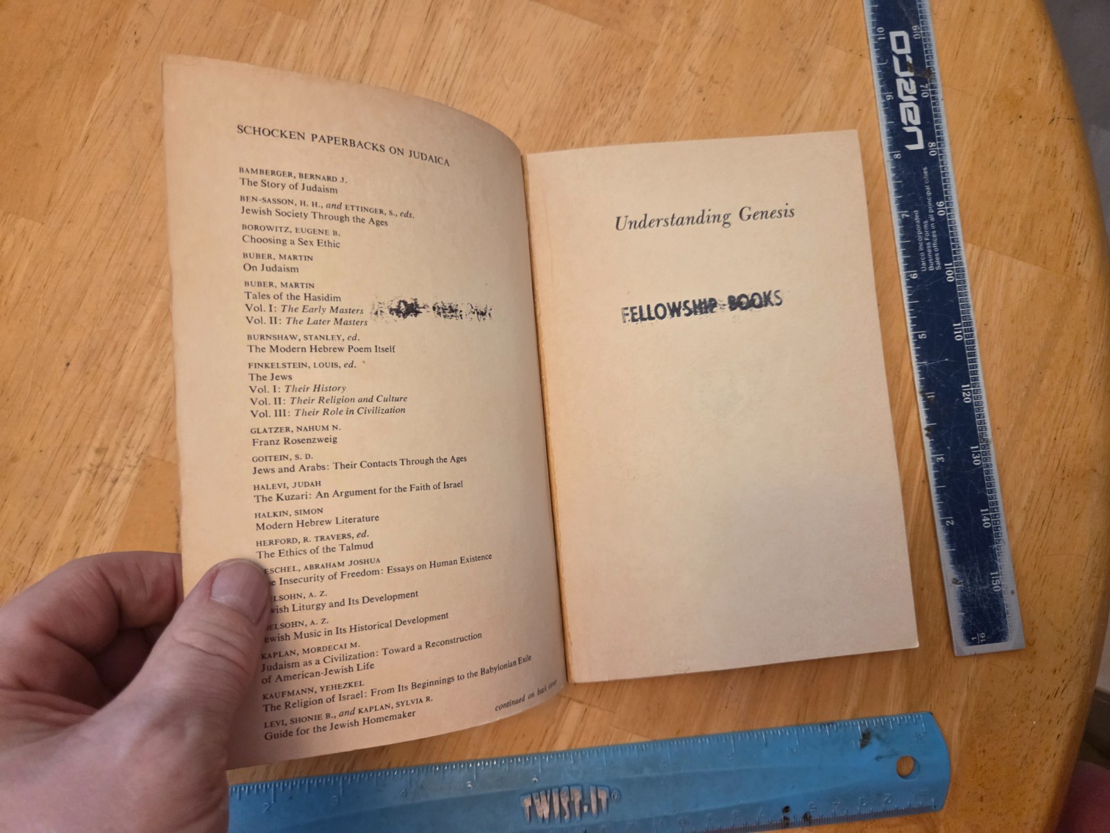Understanding Genesis by Nahum M. Sarna – 1974 Trade Paperback