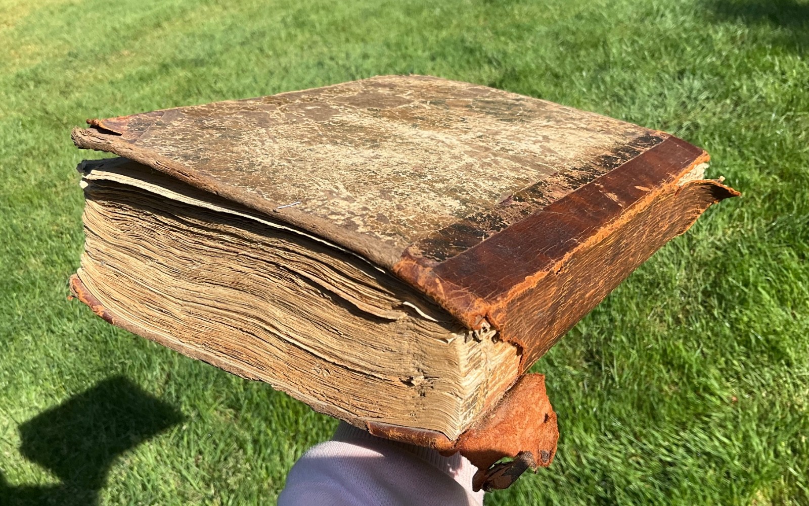 Antique Vintage 1870 Law Book w 1870-1880s Subscription Stories Pasted -Altered
