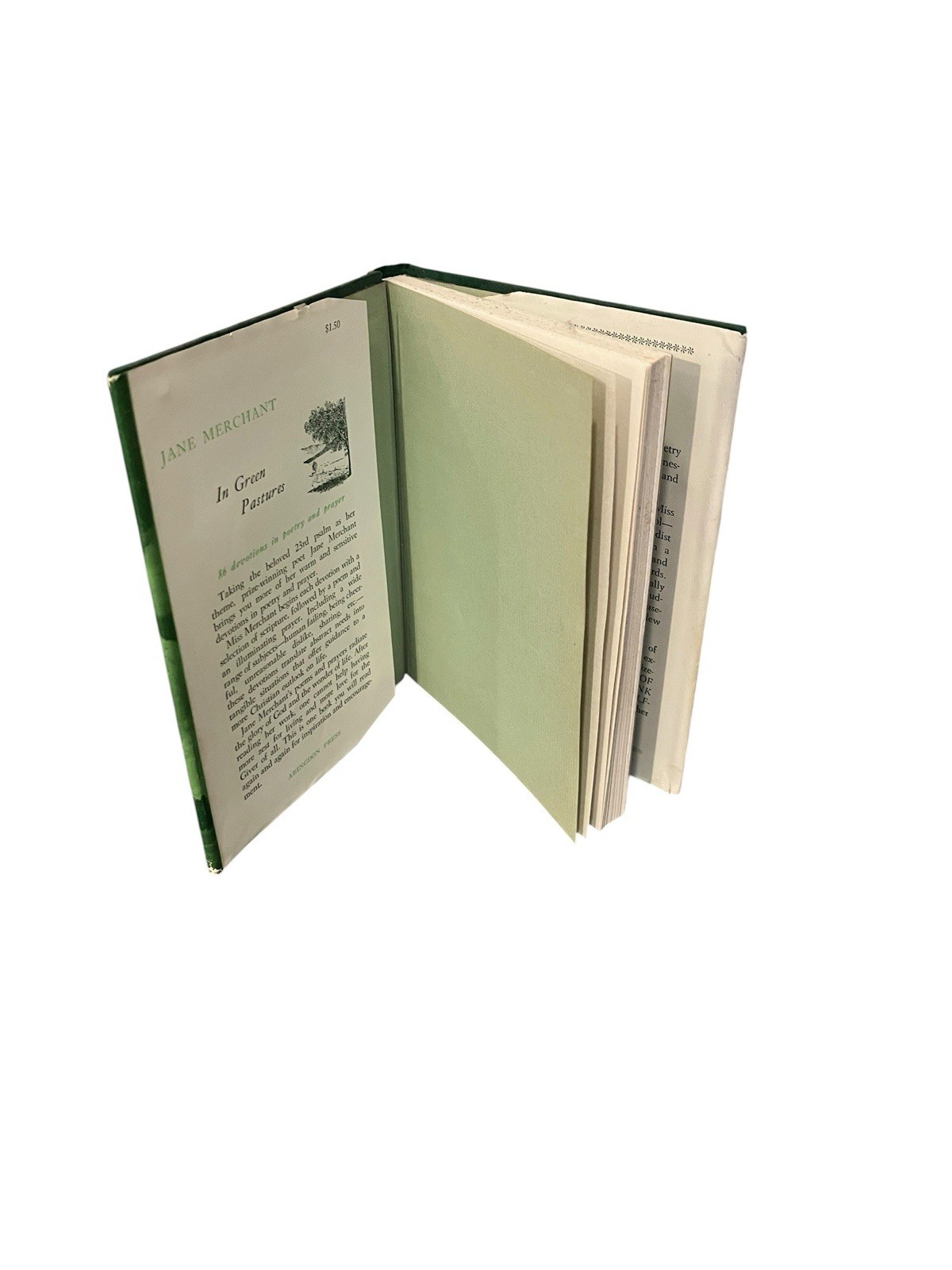 In Green Pastures Jane Merchant 1959 86 Devotions in Poetry & Prayer HC DJ