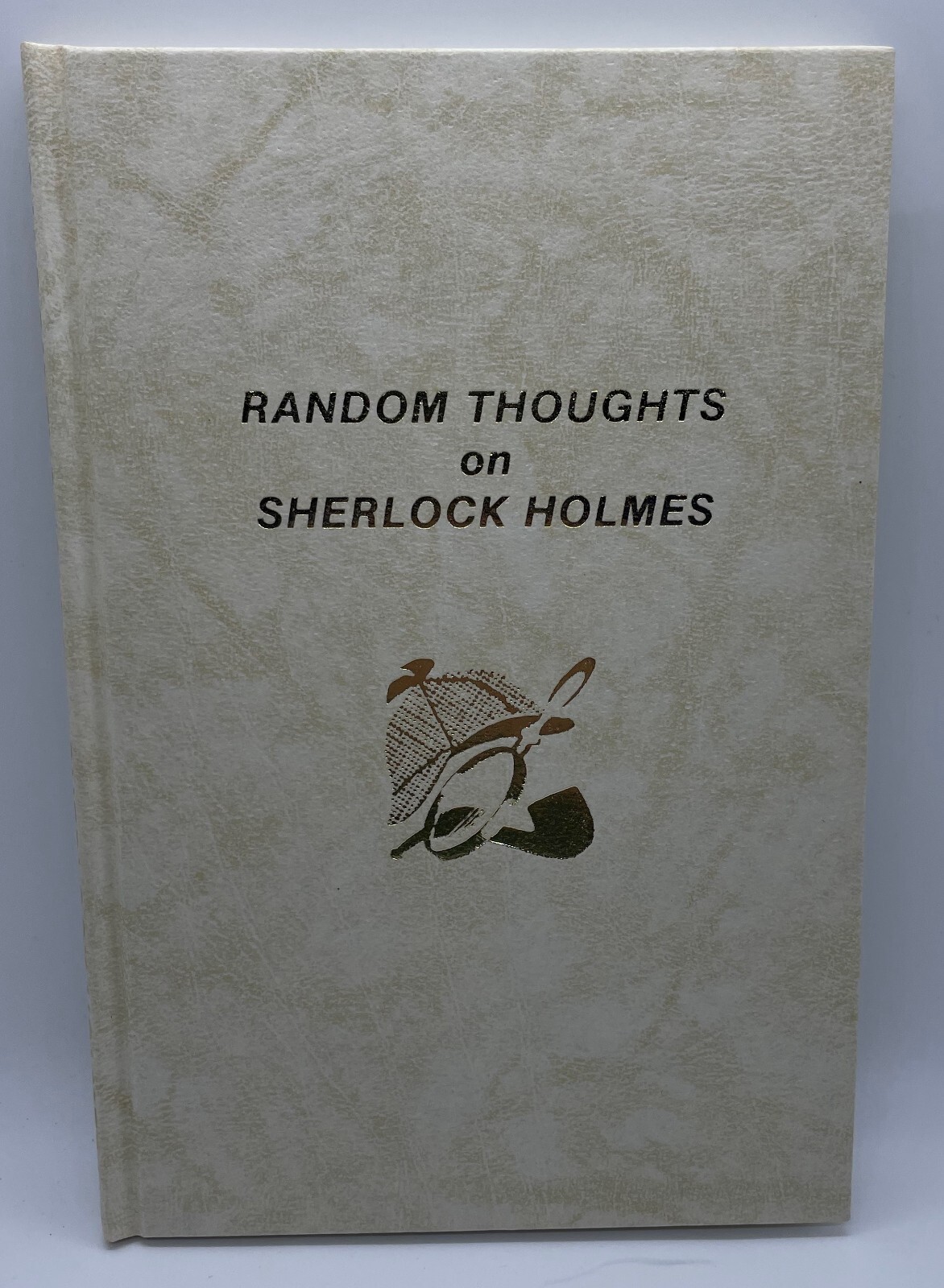 Random Thoughts on Sherlock Holmes faux leather gold colored gilding journal