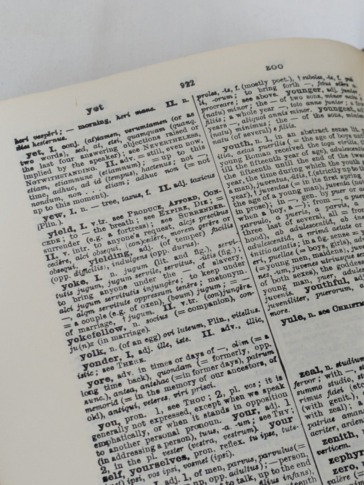 Cassell’s Latin-English-Latin Dictionary 1947 Vintage Black HC Funk & Wagnalls