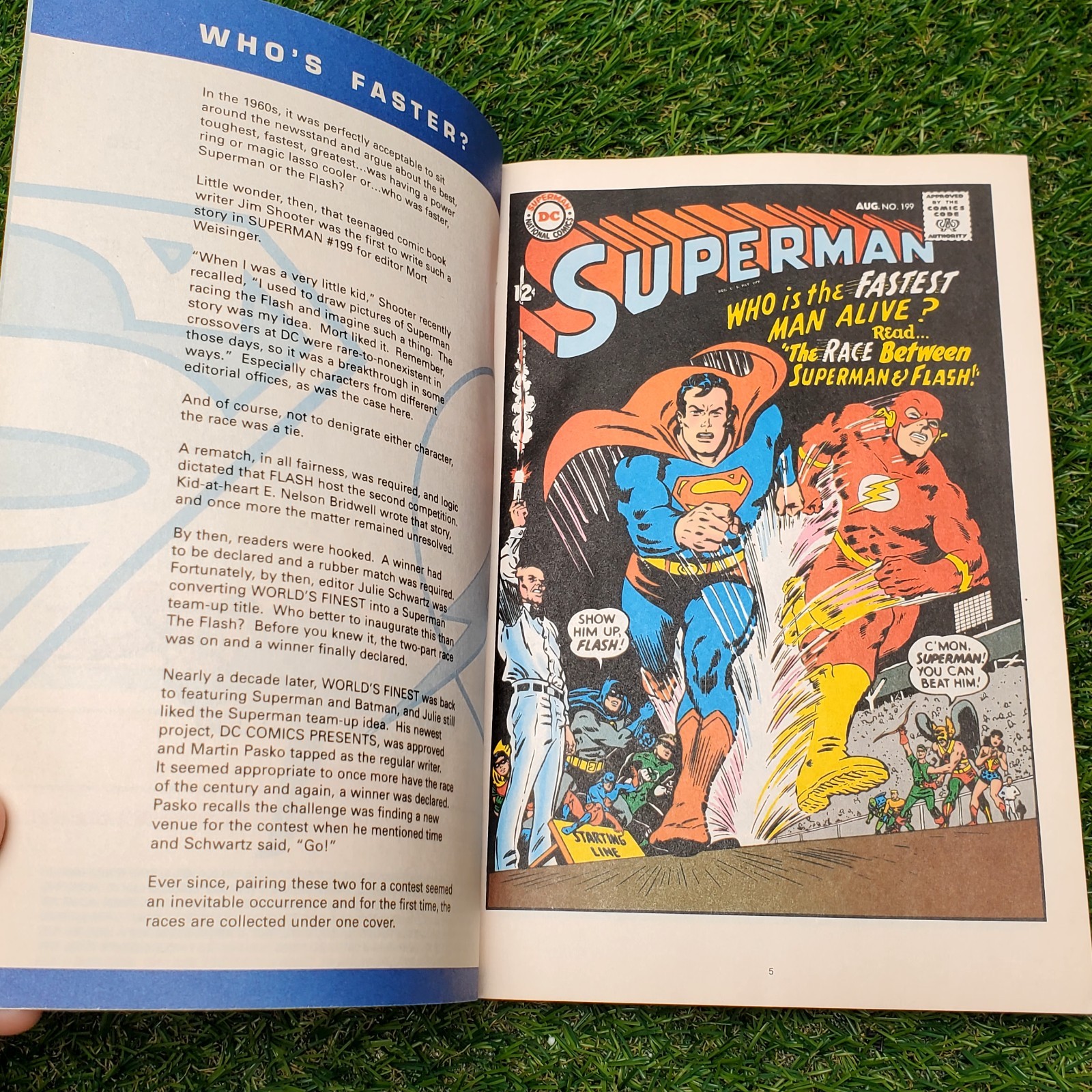 (2) Vintage Superman Books – Smashes The Secret Of Mad Director & VS The Flash