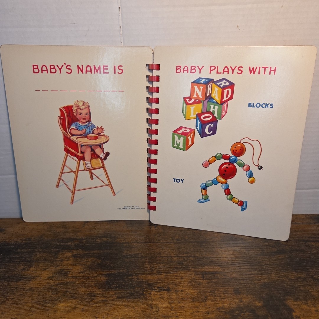 First Picture Book 1955 Children’s Book Hampton Publishing Board Book