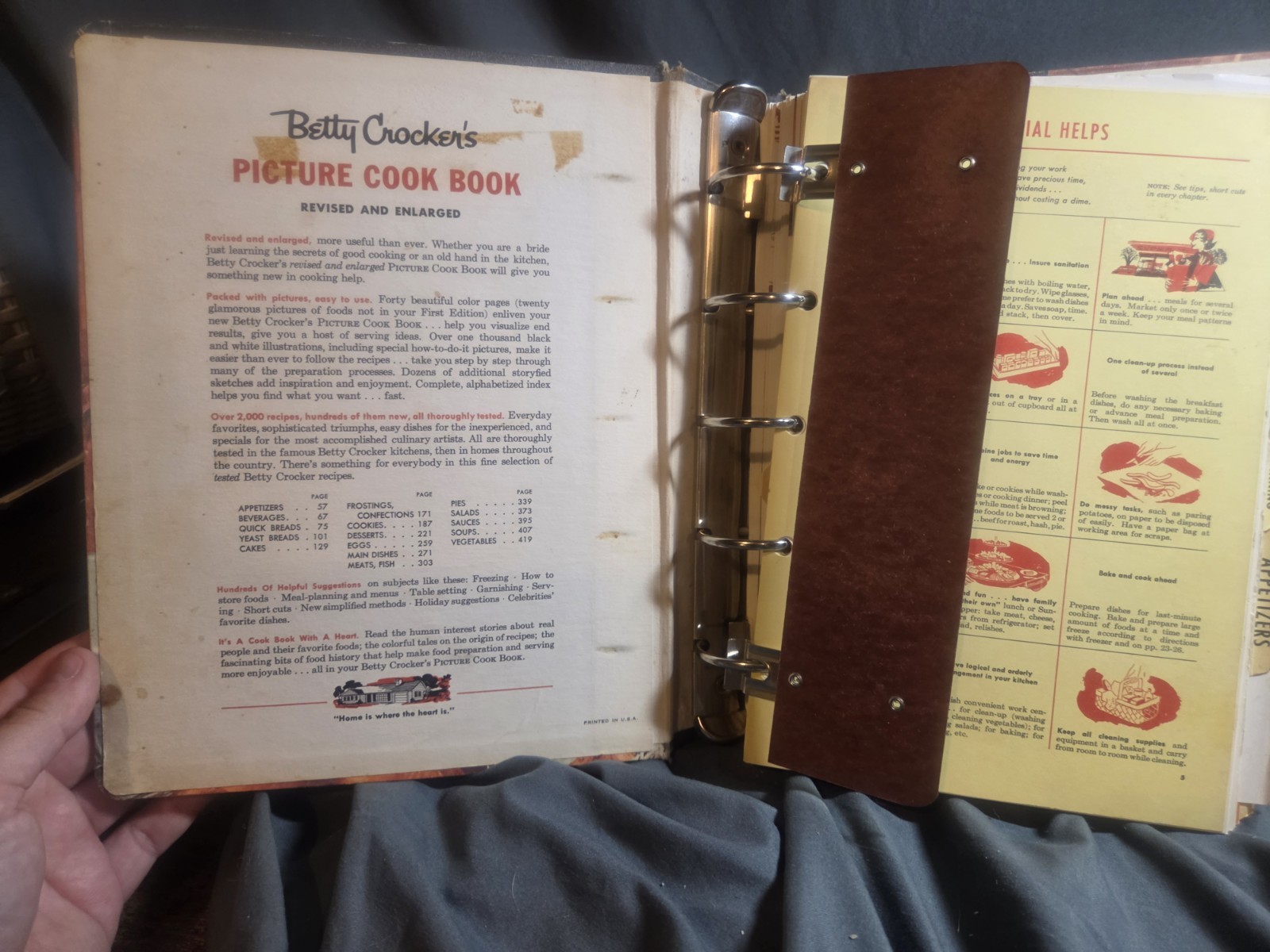 Betty Crocker’s Picture Cook Book HC 2nd Edition Second Printing 1956 Vtg