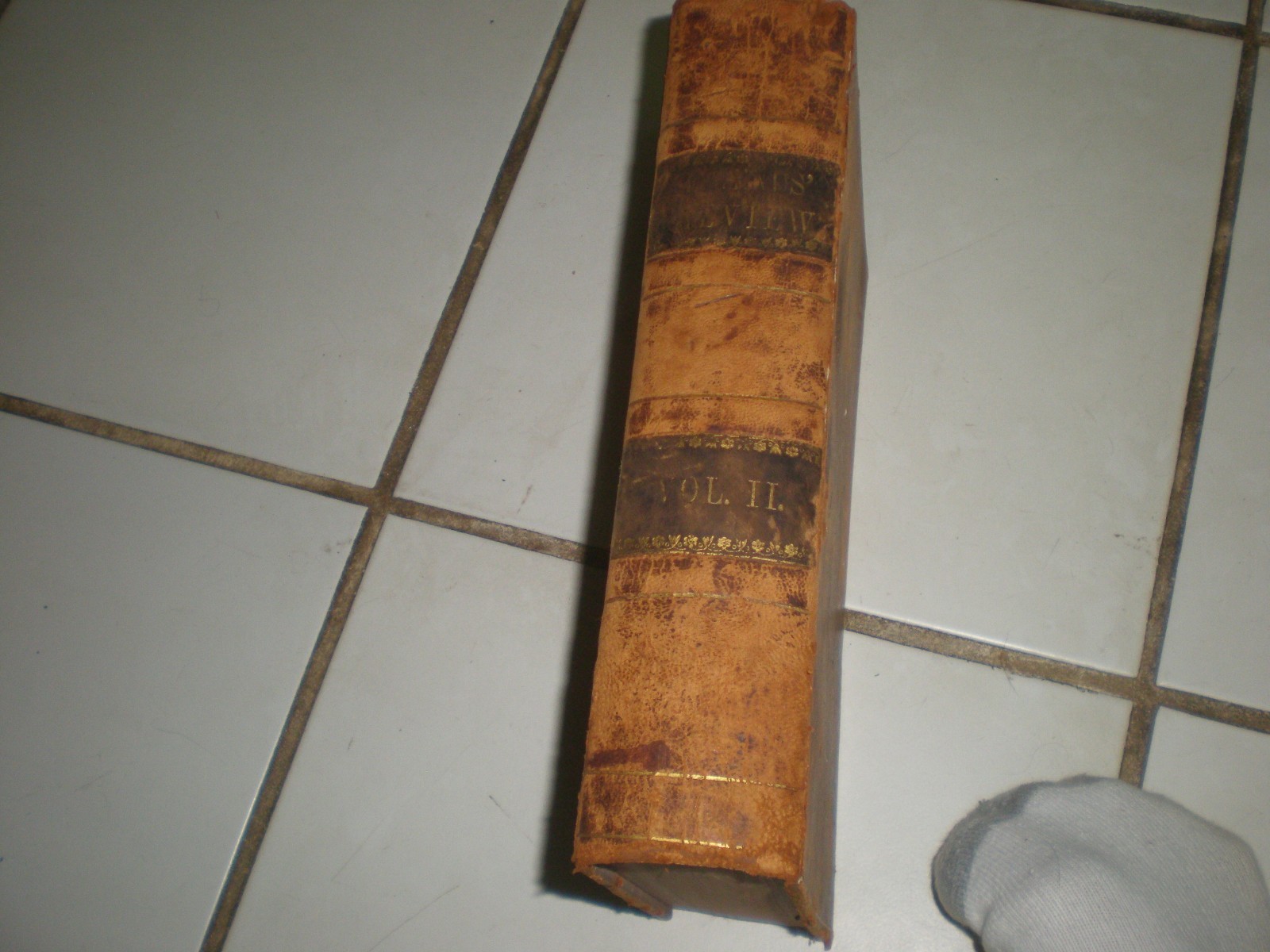 1849 Friends Review Vol. 2 Religious Literary Phila News Leather Book Antique