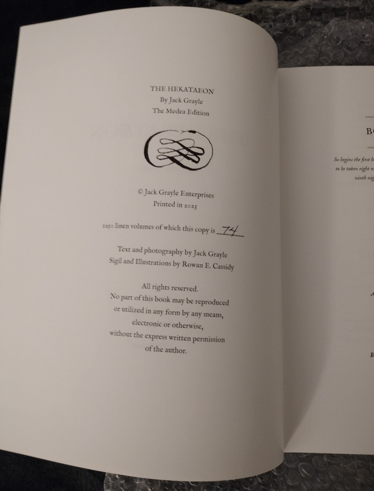 The Hekataeon by Jack Grayle – Medea Edition
