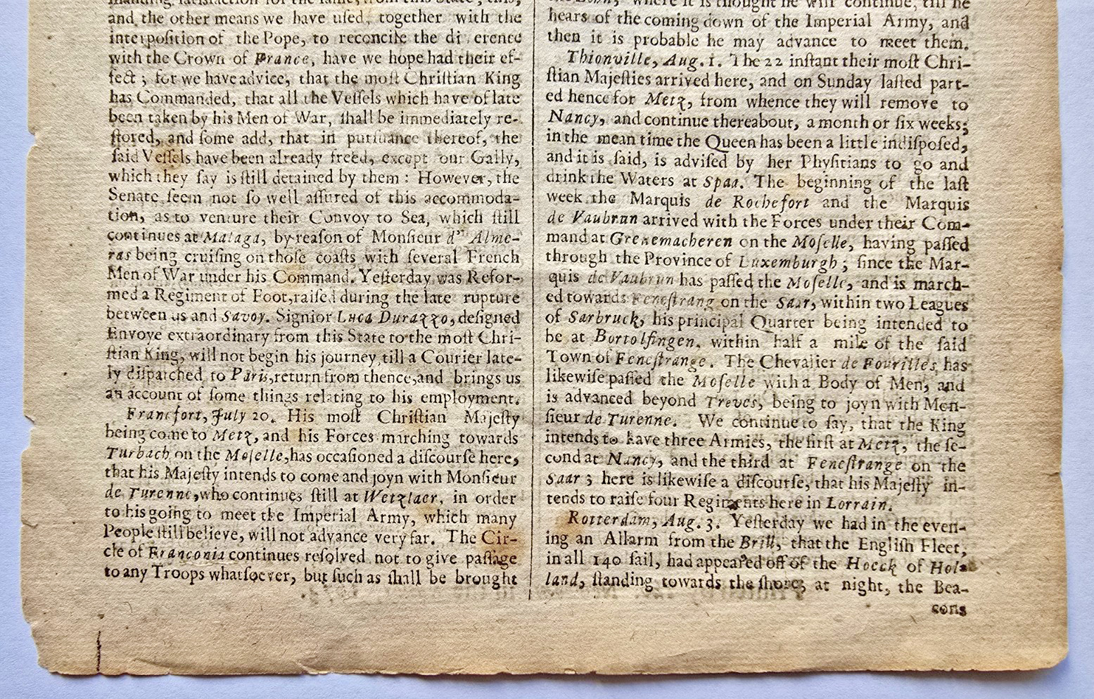The London Gazette Issue #803 July 28-31, 1673! Over 350 Years Old!