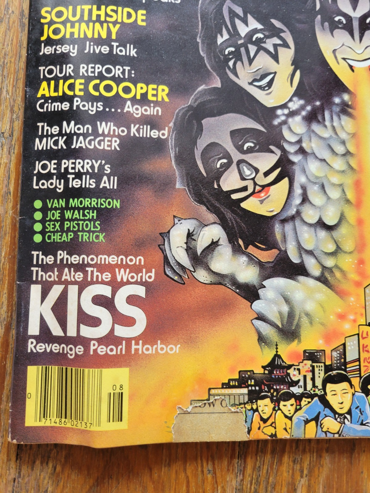 Creem Magazine, Aug 1977, Kiss, Bad Company, Alice Cooper, Hall & Oates, Beatles