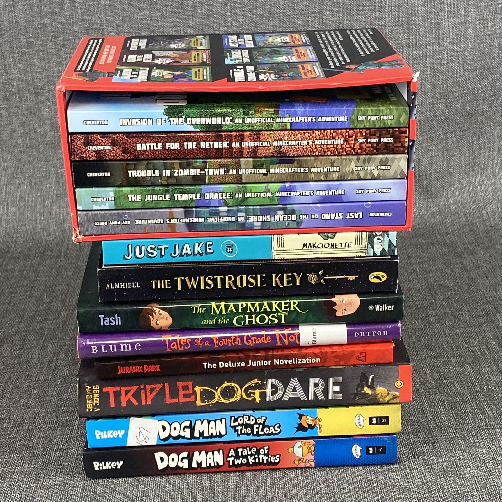 Lot Of 13 Assorted Children’s Books Teens and Young Adults, Dog Man, Just Jake..