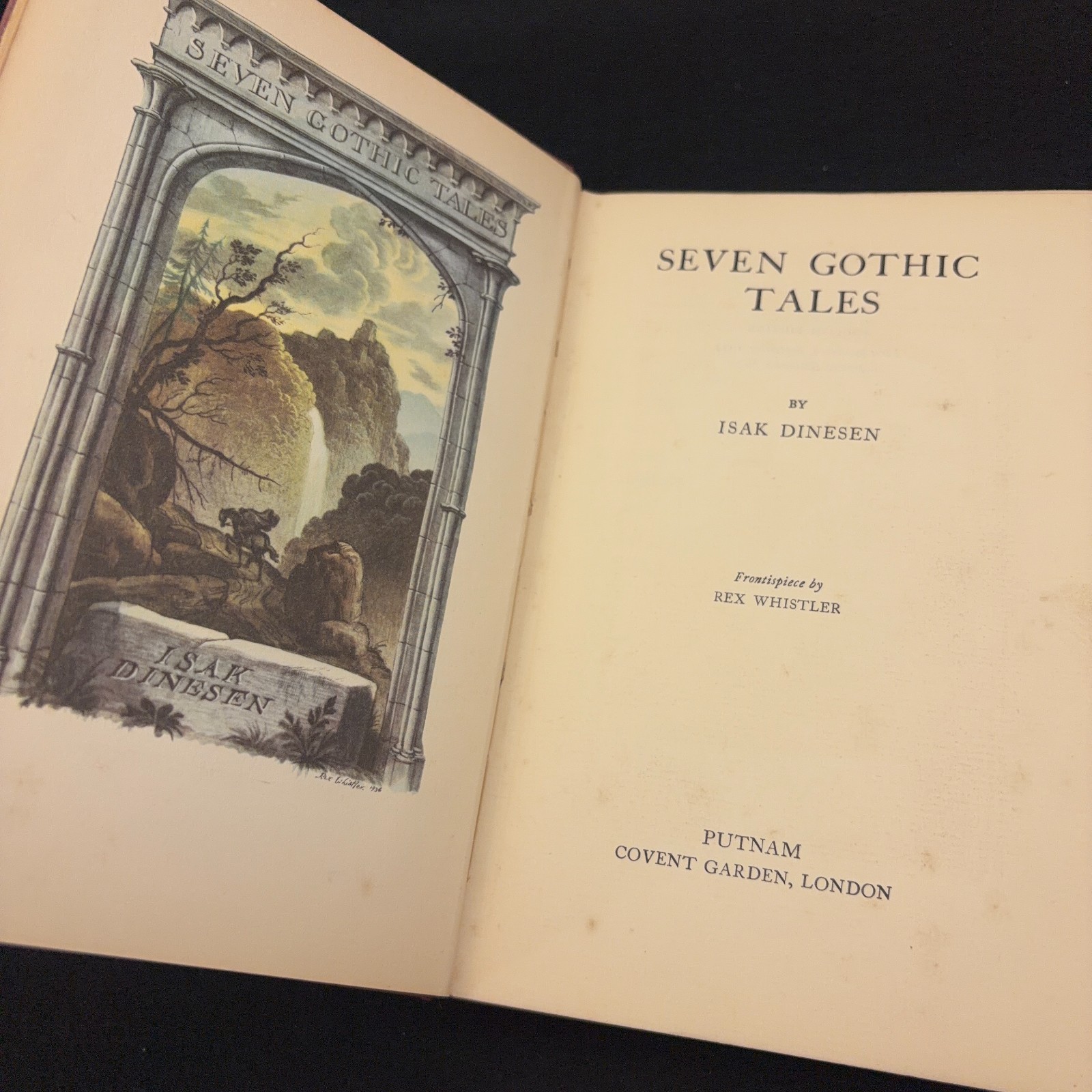Seven Gothic Tales ~ Isak Dinesen ~ 1934 1st Edition September Reprint Horror