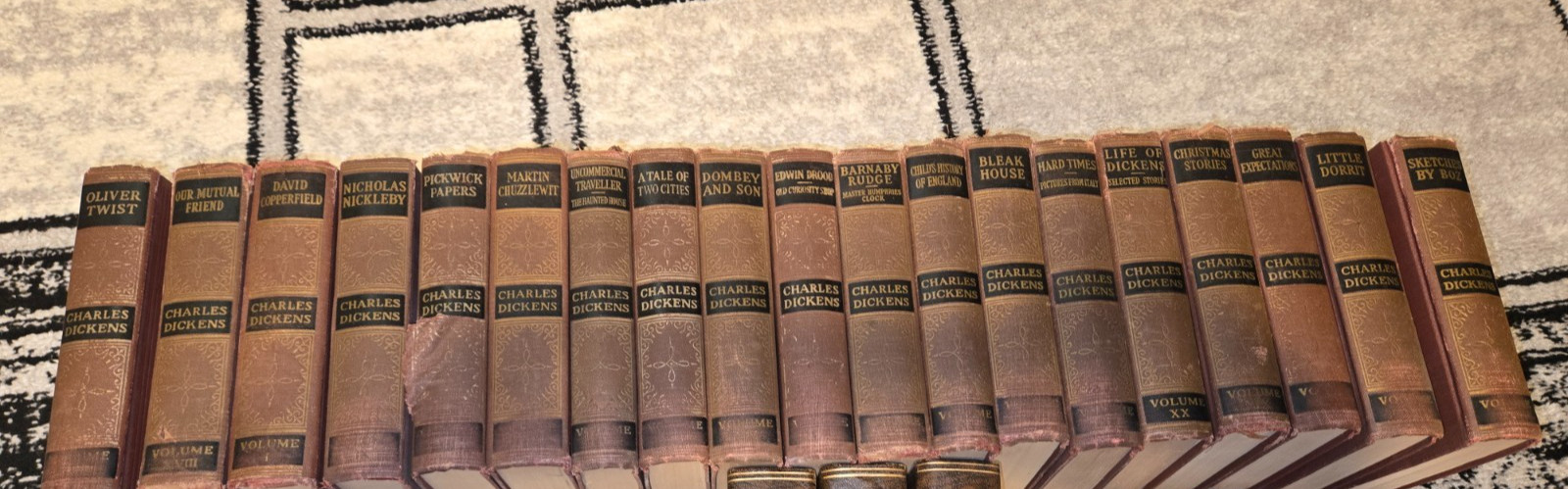 Charles Dickens 19‑Book Set – Cleartype Edition – Books Inc. – Vintage Hardcover