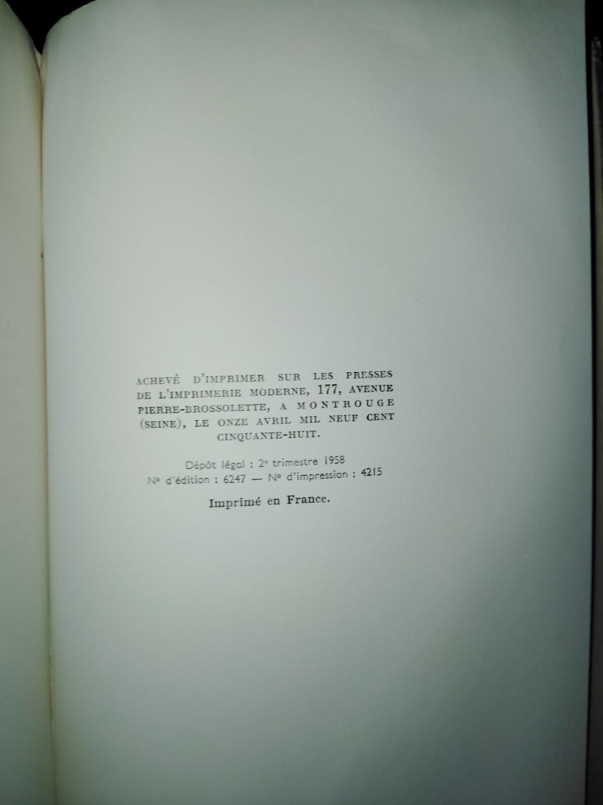 Parabole by William Faulkner 1958 Vellum Limited Edition #46/70 FRENCH