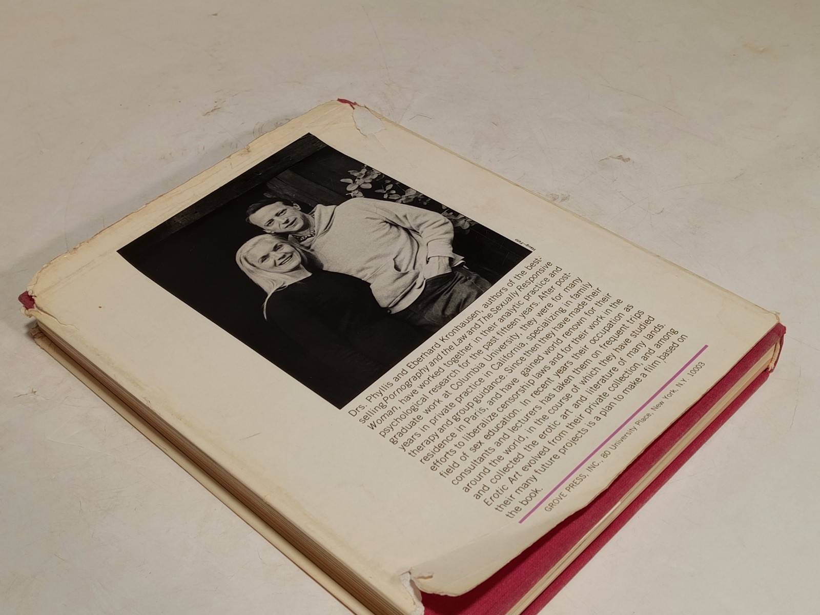 Vintage ‘Erotic Art’ by Drs. Phyllis & Eberhard Kronhausen Hardcover Photo Book