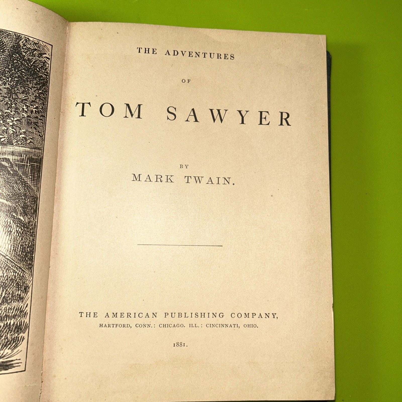 Mark Twain The Adventures of Tom Sawyer Hardcover American Publishing