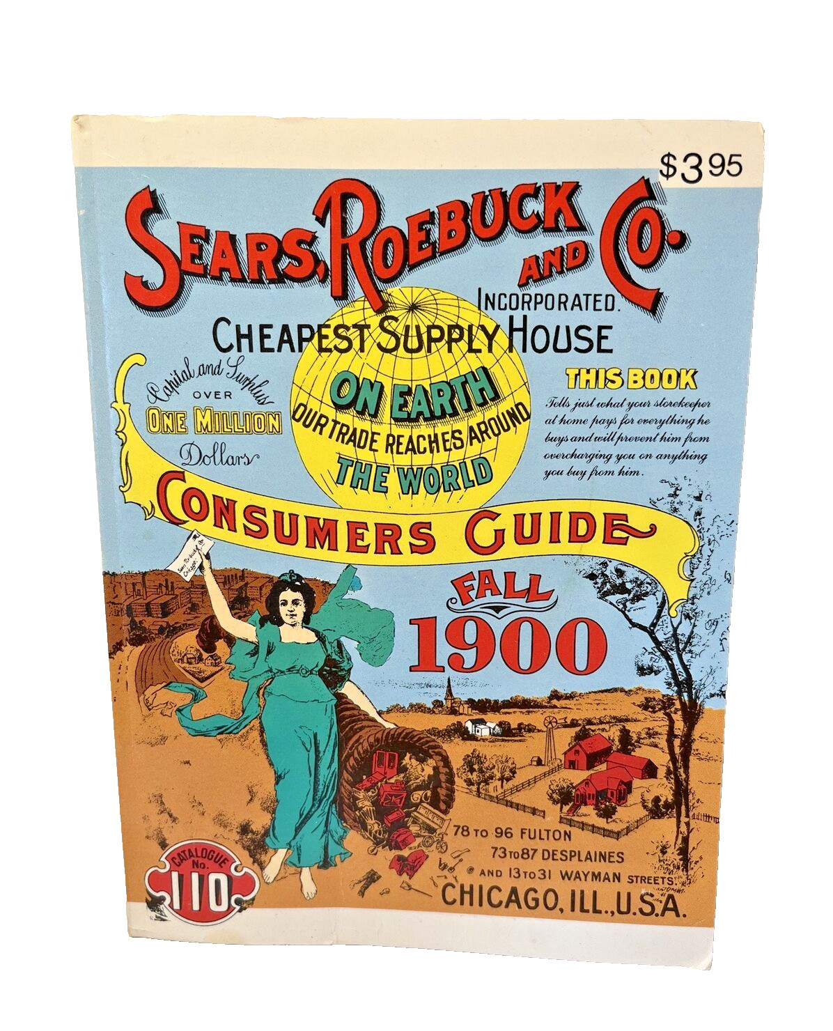 Vintage Sears Roebuck And Co. Consumers Guide Fall 1900 Soft Cover Book Catalog