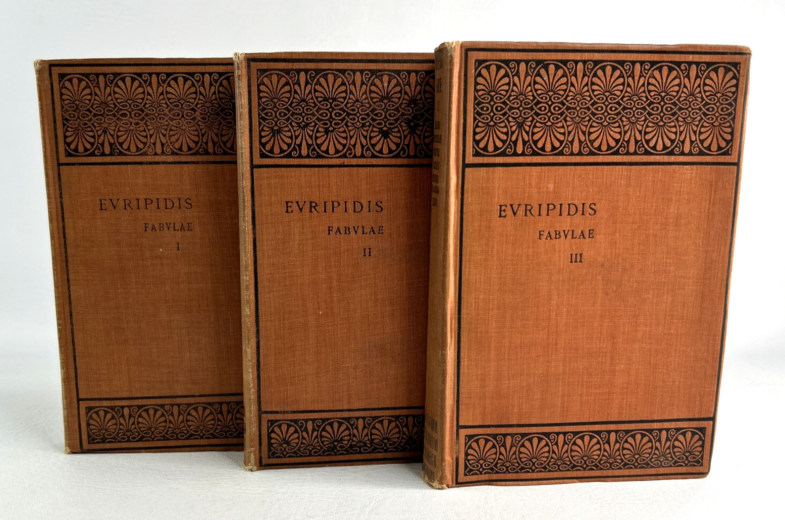 Euripides Fabulae Vol 1 2 3 Gilbert Murray Oxford Classical Texts Greek 1911