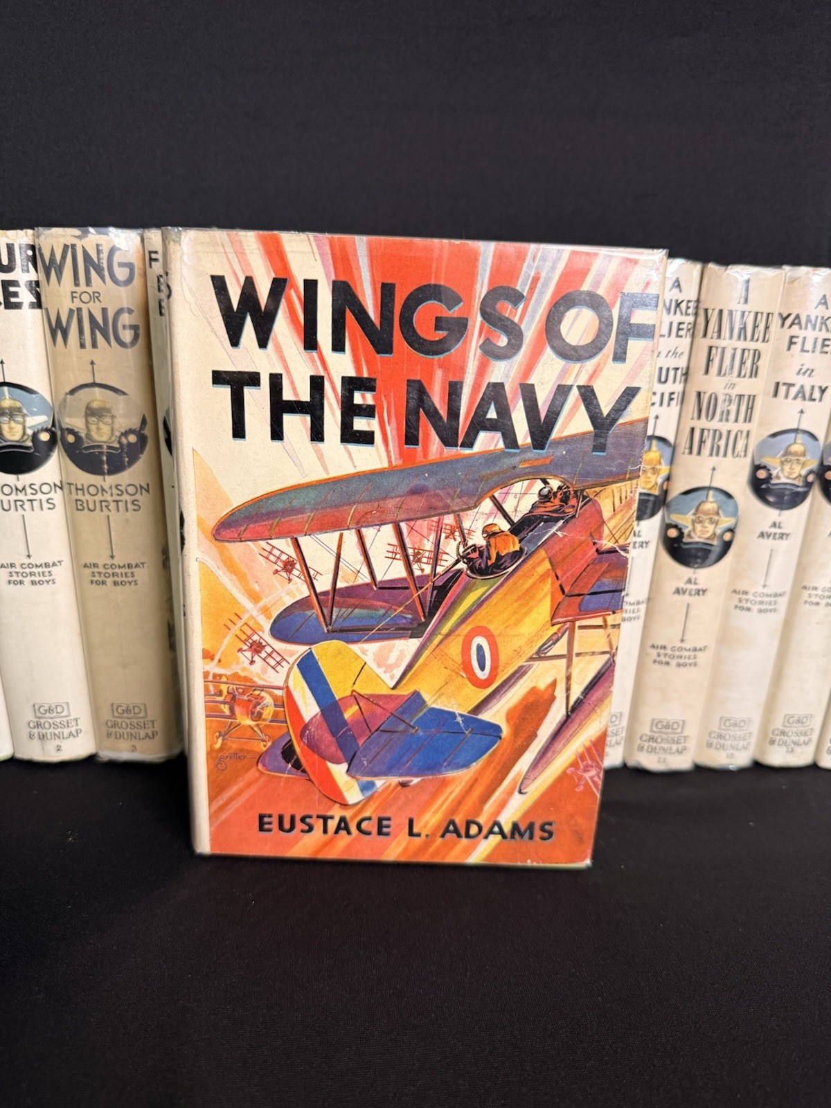 Air Combat Stories For Boys Complete Set of 16 w/Dust Jackets