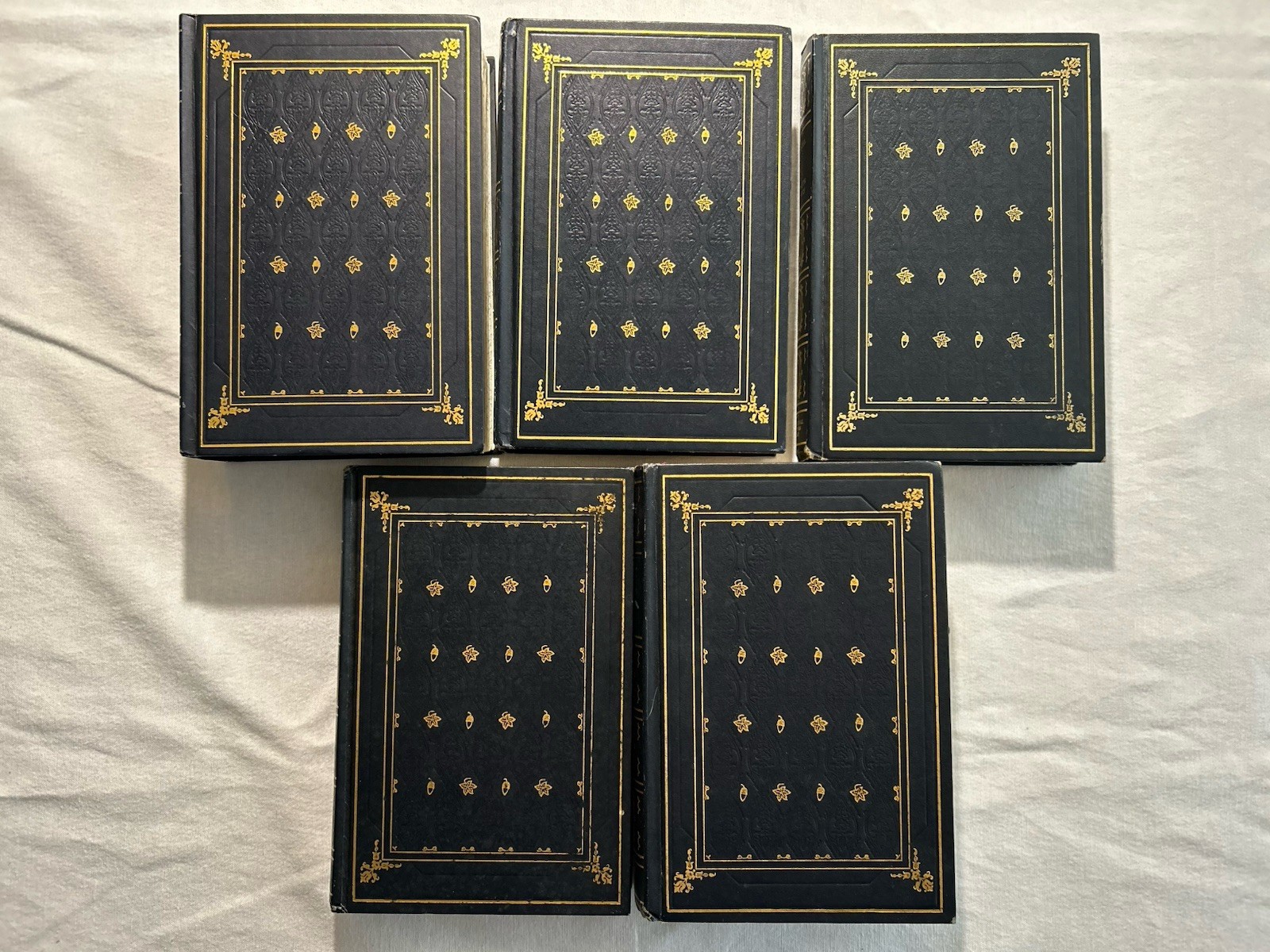 Lot of Five The International Collector’s Library Books with Decorative Bindings