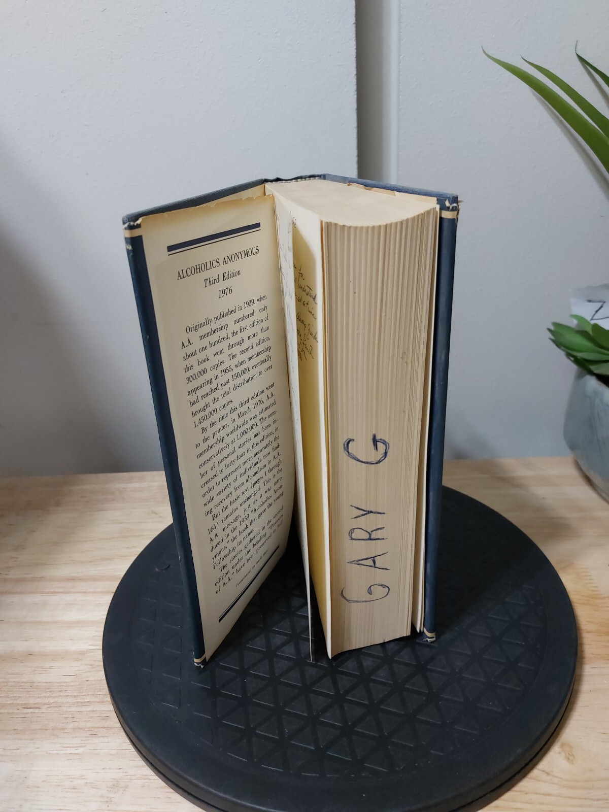 ALCOHOLICS ANONYMOUS 3rd Edition 24th Print 1986 Hardcover Dust Jacket