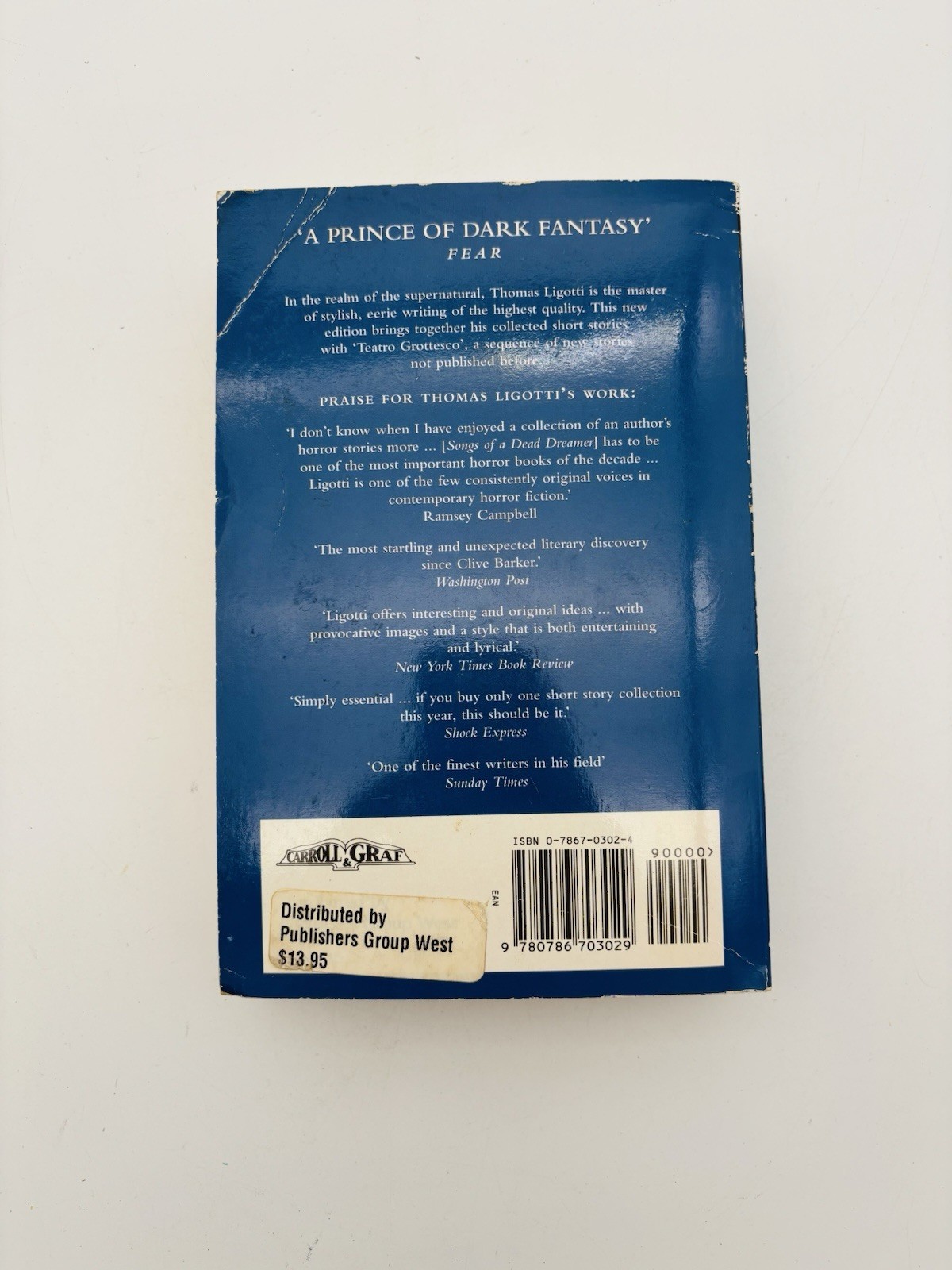Nightmare Factory by Thomas Ligotti 1996, US Trade Paperback 1st Edition Rare