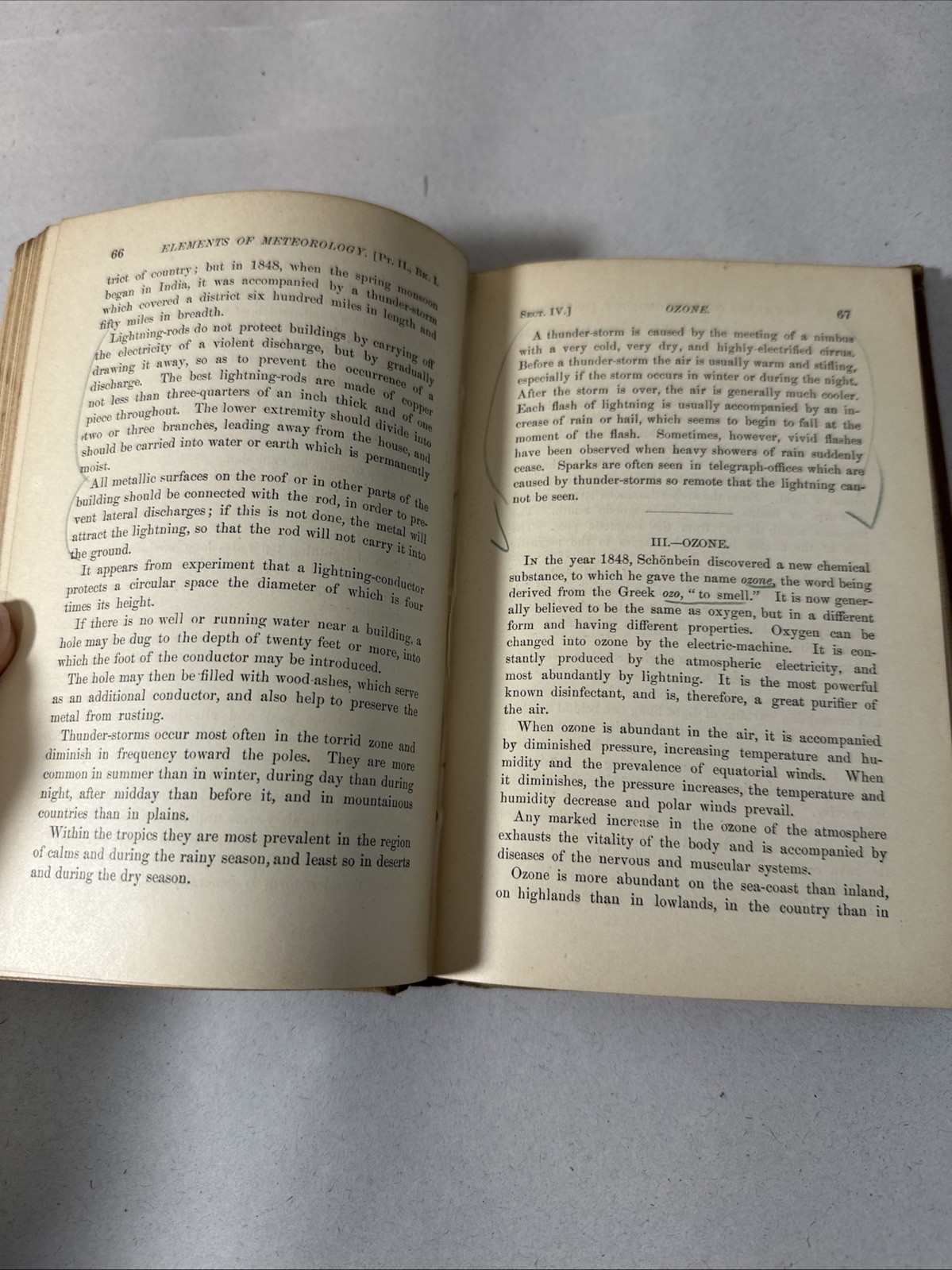 Elements of Meteorology by Pliny Chase 1884 Part II Rare Book First Edition