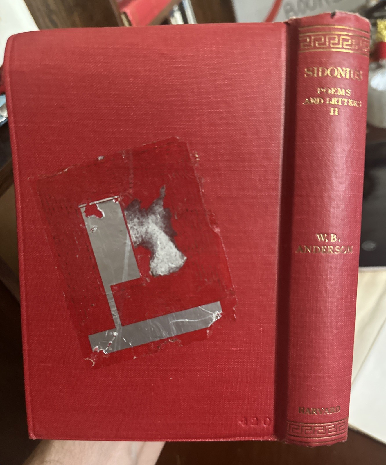 Sidonius; Poems & Letters, 2 Vol. Loeb Classic Library HC DJ Latin & Eng. 1963-5