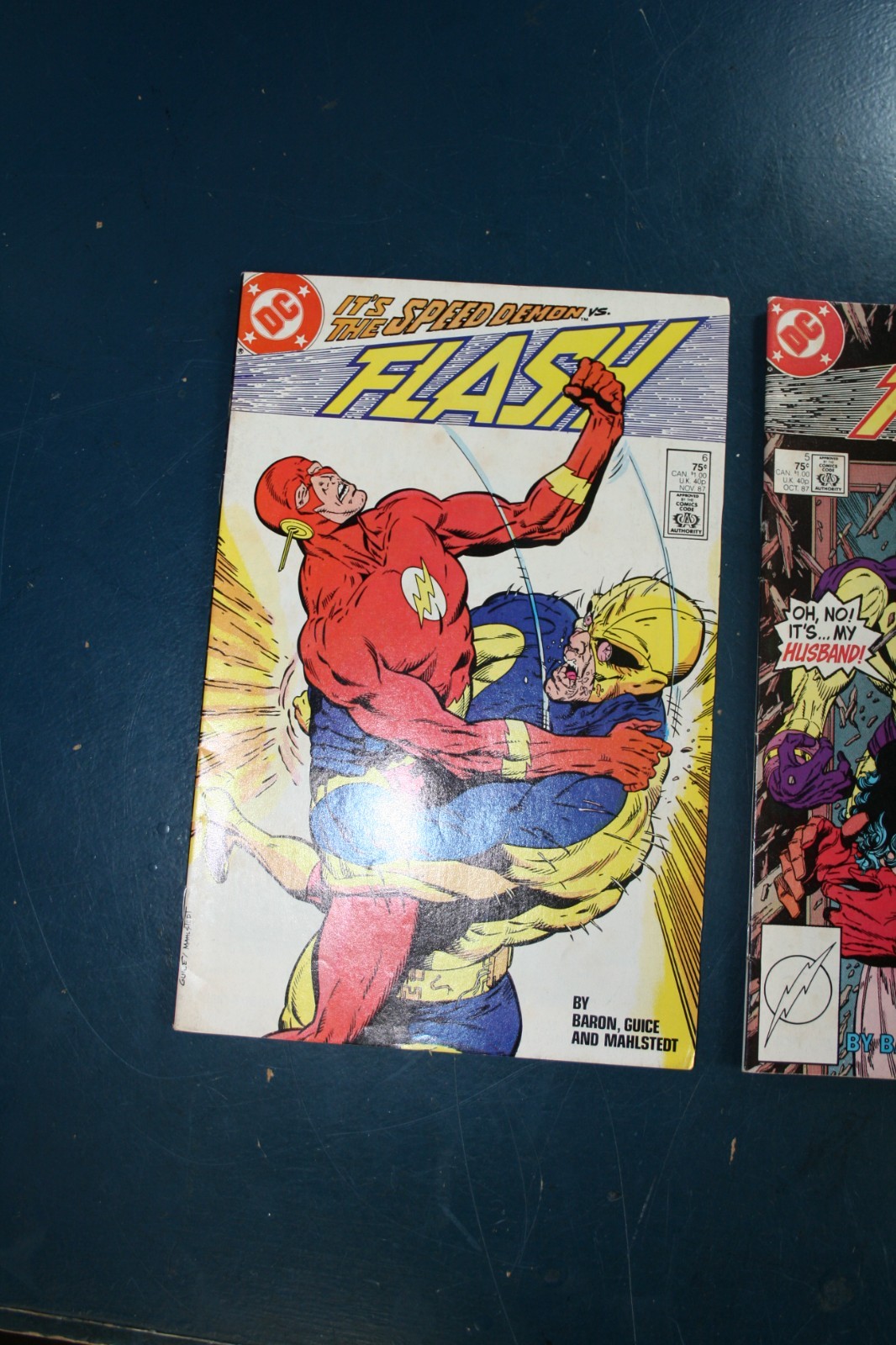 Vintage DC comic X 3 1987 Flash #5 #6 #312 rare collectable