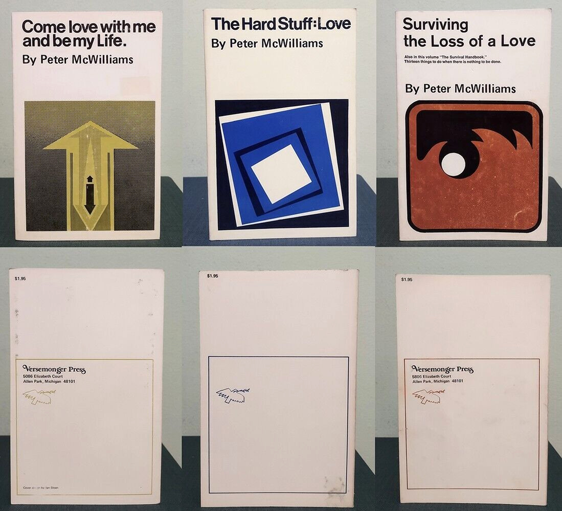 RARE 10 x Peter McWilliams Books Love An Experience Is Yes Hard Stuff Poetry
