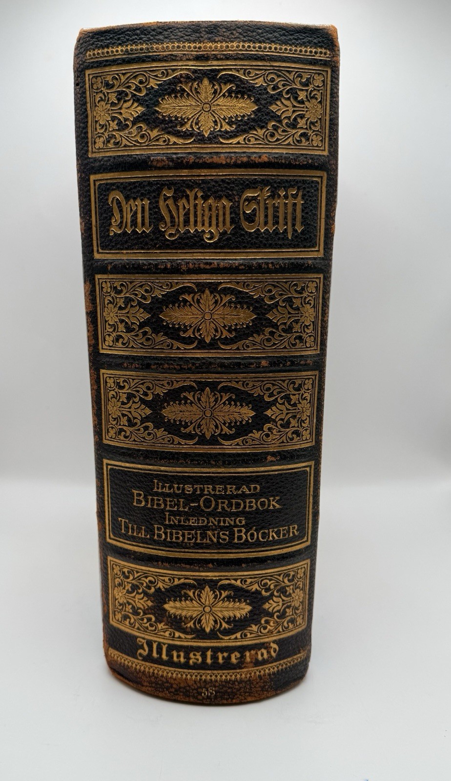 Antique Swedish Family Bible Gustave Dore Illustrated Family Records -1890