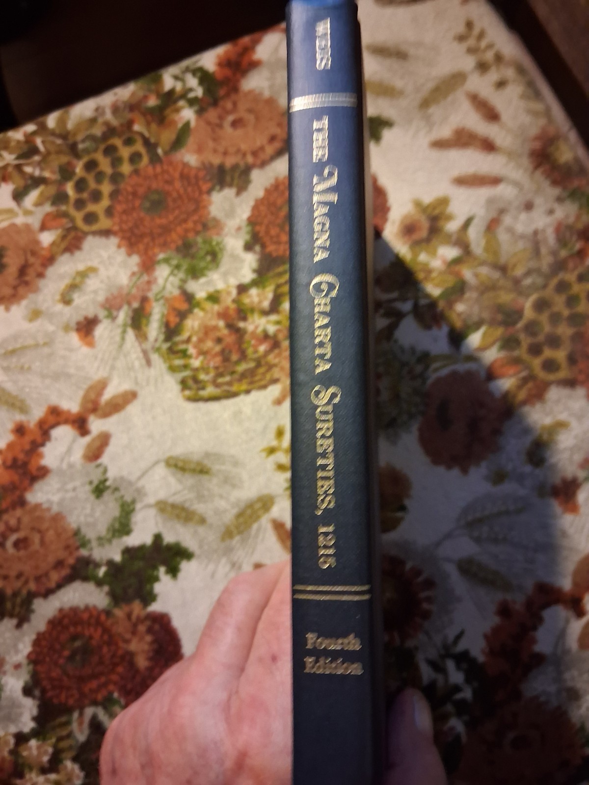The Magna Charta Sureties 1215 Frederick Weis (1991 Hardcover) Fourth Edit. VG